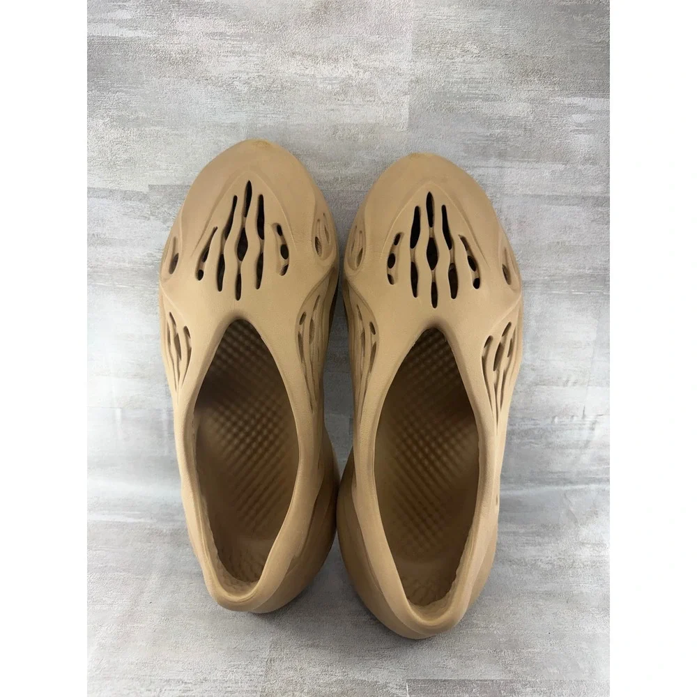 Adidas Yeezy Foam RNNR Ochre Men Size 13 Tan Slip On Shoes GW3354 Made in USA